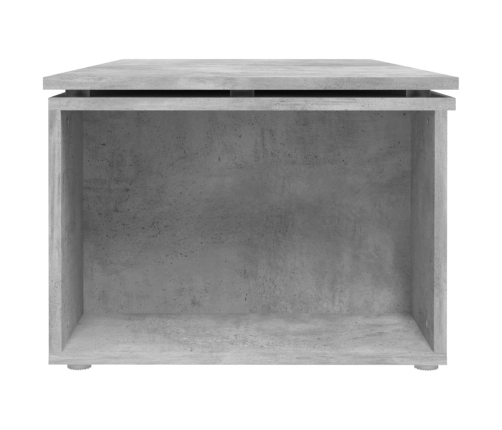 Mesa de centro madera contrachapada gris hormigón 150x50x35 cm