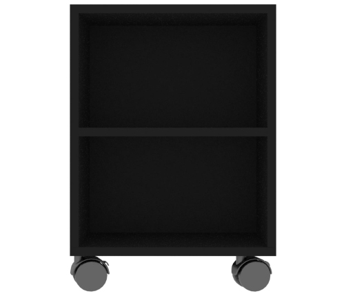 vidaXL Mueble para TV madera contrachapada negra 120x35x48 cm