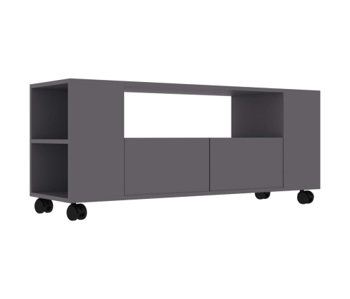 Mueble para TV madera contrachapada gris 120x35x48 cm