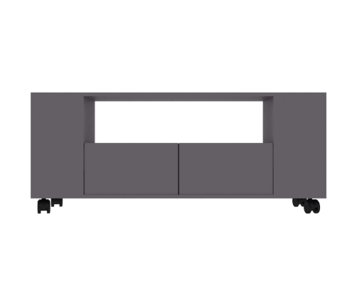 Mueble para TV madera contrachapada gris 120x35x48 cm