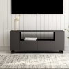 Mueble para TV madera contrachapada gris 120x35x48 cm