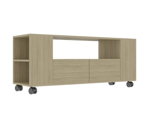 Mueble para TV madera contrachapada roble Sonoma 120x35x48 cm