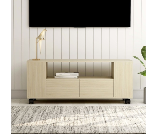 Mueble para TV madera contrachapada roble Sonoma 120x35x48 cm