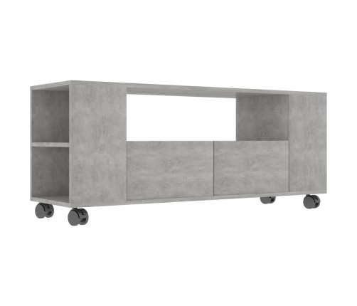 Mueble de TV madera contrachapada gris hormigón 120x35x48 cm