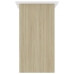 Escritorio madera contrachapada blanco roble Sonoma 80x45x74 cm