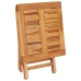 Tumbonas 2 uds con mesa madera maciza de teca