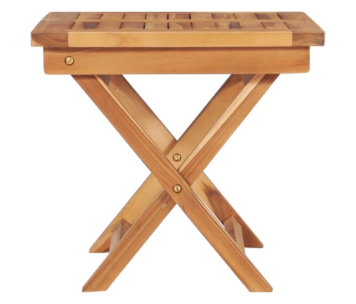 Tumbonas 2 uds con mesa madera maciza de teca