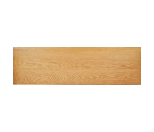 vidaXL Mesa consola de madera de roble maciza 118x35x77 cm