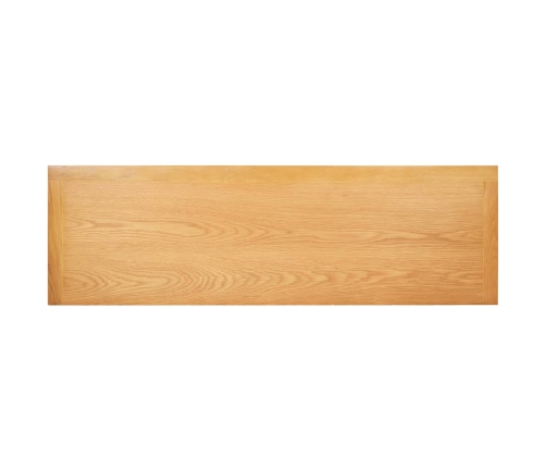 Aparador de madera maciza de roble 110x33,5x70 cm