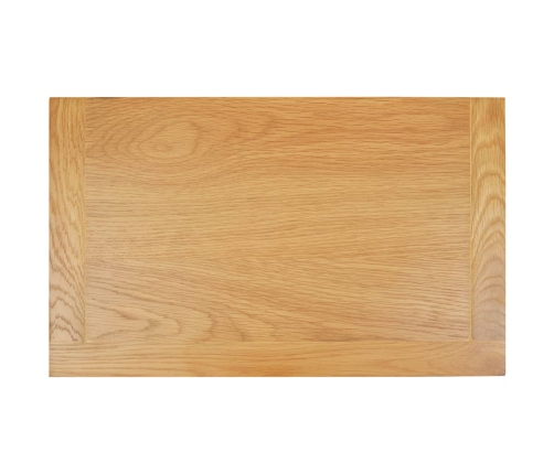 Aparador de madera maciza de roble 90x33,5x83 cm