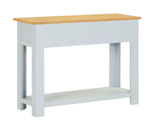 Mesa consola de madera maciza de roble 83x30x73 cm