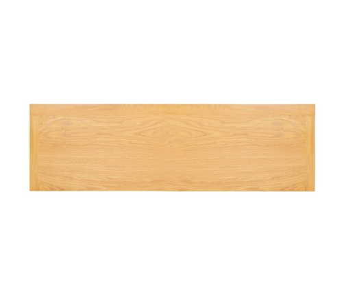 Mesa consola de madera maciza de roble 83x30x73 cm