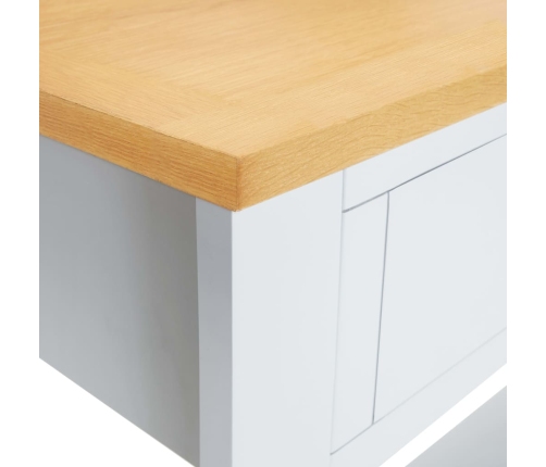 Mesa consola de madera maciza de roble 83x30x73 cm