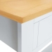 Mesa consola de madera maciza de roble 83x30x73 cm