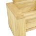 Juego de muebles de jardín 3 piezas madera de pino impregnada