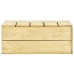 Juego de muebles de jardín 3 piezas madera de pino impregnada