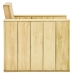Juego de muebles de jardín 3 piezas madera de pino impregnada