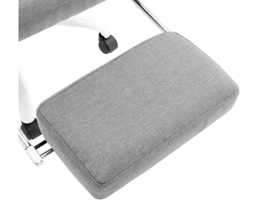 Silla de oficina de masaje de tela gris