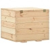 Caja de almacenaje de madera maciza de pino 60x54x50,7 cm