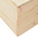 Caja de almacenaje de madera maciza de pino 60x54x50,7 cm