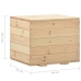 Caja de almacenaje de madera maciza de pino 60x54x50,7 cm