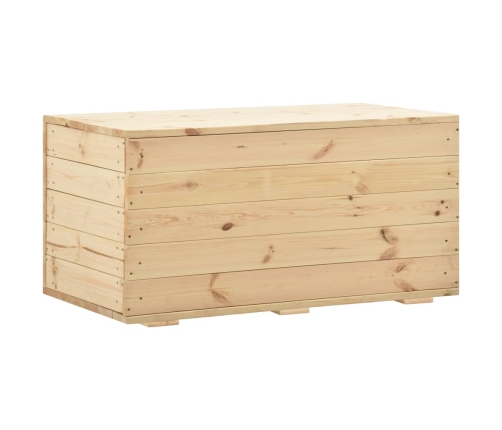 Caja de almacenaje de madera maciza de pino 100x54x50,7 cm