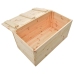 Caja de almacenaje de madera maciza de pino 100x54x50,7 cm