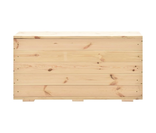 Caja de almacenaje de madera maciza de pino 100x54x50,7 cm