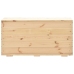 Caja de almacenaje de madera maciza de pino 100x54x50,7 cm