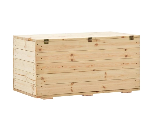 Caja de almacenaje de madera maciza de pino 100x54x50,7 cm