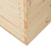 Caja de almacenaje de madera maciza de pino 100x54x50,7 cm