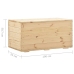 Caja de almacenaje de madera maciza de pino 100x54x50,7 cm