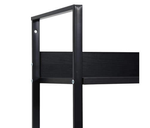 vidaXL Estantería de 5 niveles madera ingeniería negro 60x27,6x158,5cm