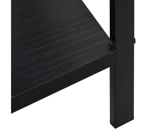 vidaXL Estantería de 5 niveles madera ingeniería negro 60x27,6x158,5cm