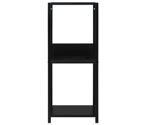 vidaXL Estantería pequeña madera de ingeniería negro 33,5x39,6x79,7 cm