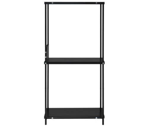 vidaXL Estantería pequeña madera de ingeniería negro 33,5x39,6x79,7 cm