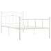 Estructura de cama sin colchón metal blanco 100x200 cm