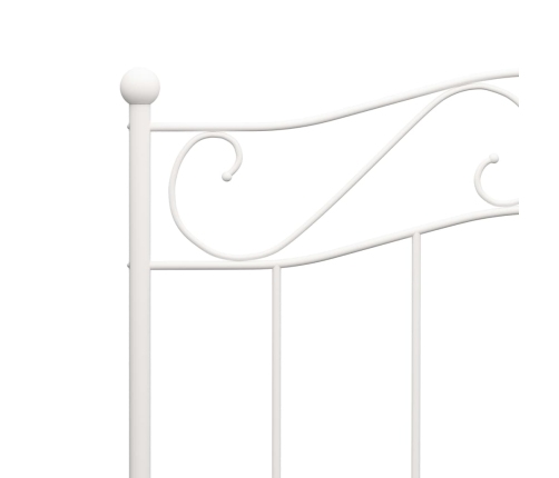 Estructura de cama sin colchón metal blanco 100x200 cm