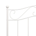 Estructura de cama sin colchón metal blanco 100x200 cm