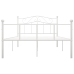 Estructura de cama sin colchón metal blanco 120x200 cm