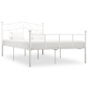 Estructura de cama sin colchón metal blanco 140x200 cm