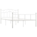 Estructura de cama sin colchón metal blanco 140x200 cm