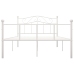 Estructura de cama sin colchón metal blanco 140x200 cm