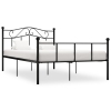 Estructura de cama sin colchón metal negro 120x200 cm