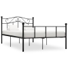 Estructura de cama sin colchón metal negro 160x200 cm