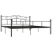 Estructura de cama sin colchón metal negro 180x200 cm