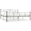 Estructura de cama sin colchón metal gris 180x200 cm