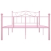 vidaXL Estructura de cama de metal rosa 120x200 cm