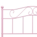 vidaXL Estructura de cama de metal rosa 120x200 cm