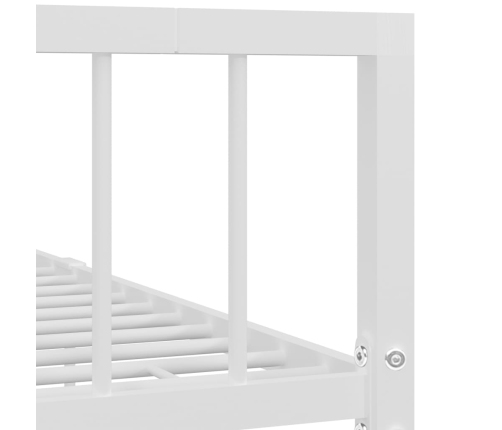Estructura de cama sin colchón metal blanco 90x200 cm